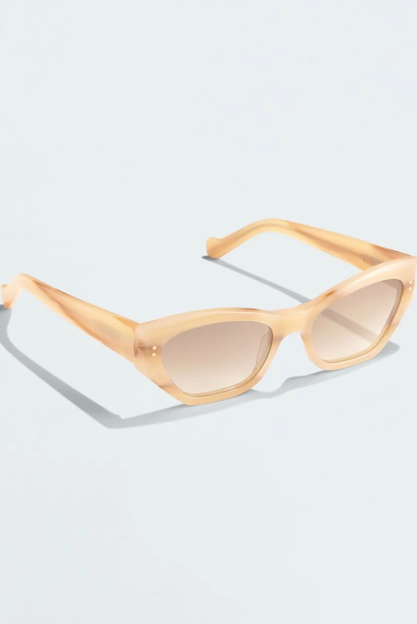 OAT COLOUR ELEVATED CAT EYE SUNGLASSES FROM LUV LOU AUSTRALIA