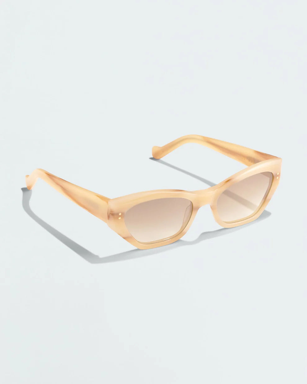 OAT COLOUR ELEVATED CAT EYE SUNGLASSES FROM LUV LOU AUSTRALIA