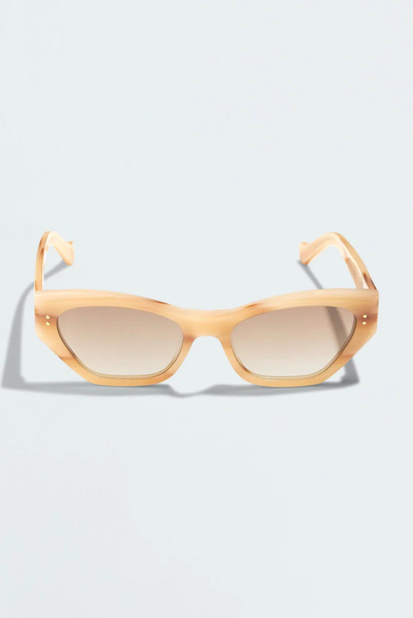 OAT COLOUR ELEVATED CAT EYE SUNGLASSES FROM LUV LOU AUSTRALIA
