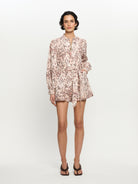 Kivari Simone Snakeskin Playsuit