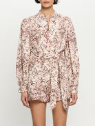 Kivari Simone Snakeskin Playsuit