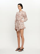Kivari Simone Snakeskin Playsuit