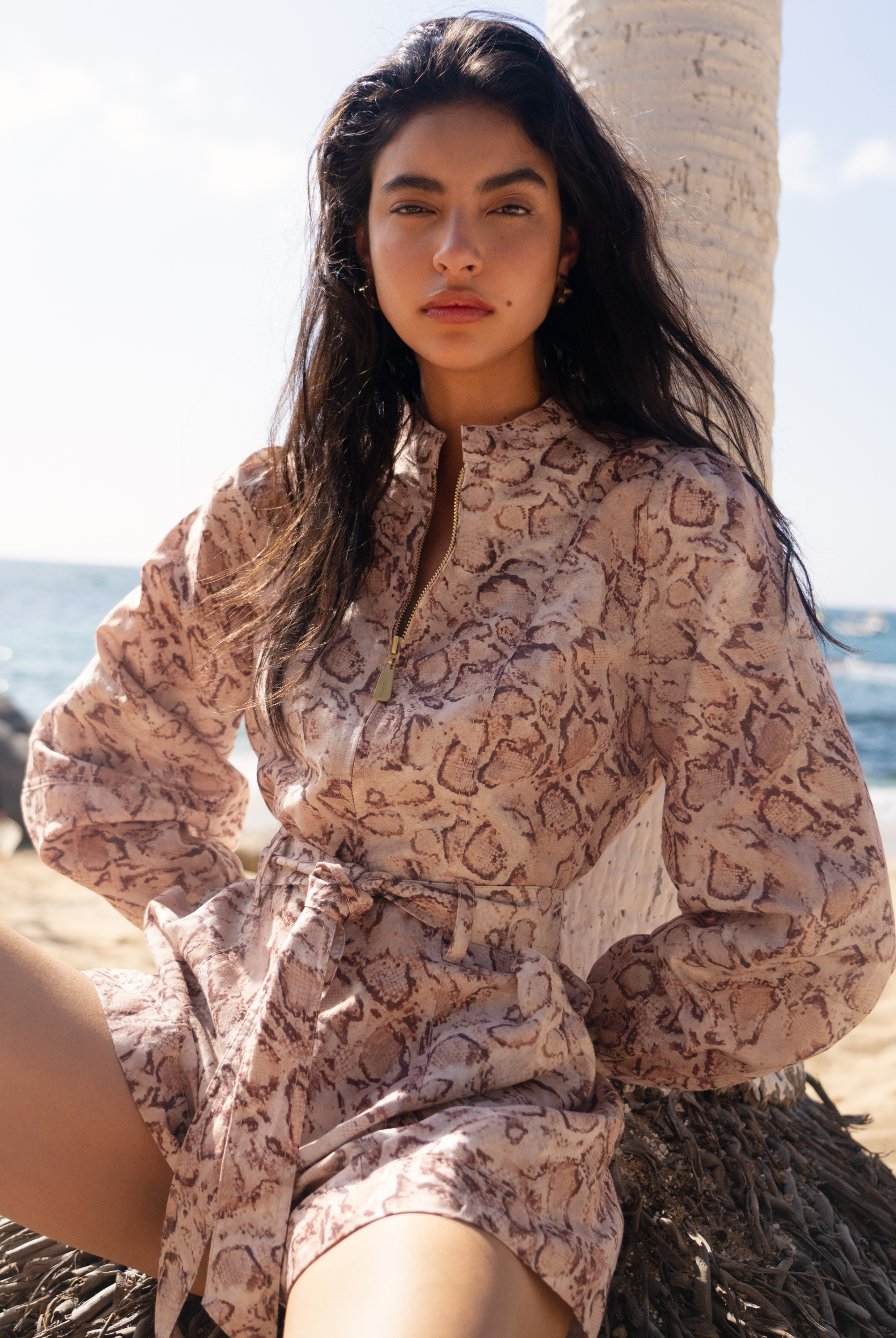 Simone Snakeskin Playsuit from Kivari