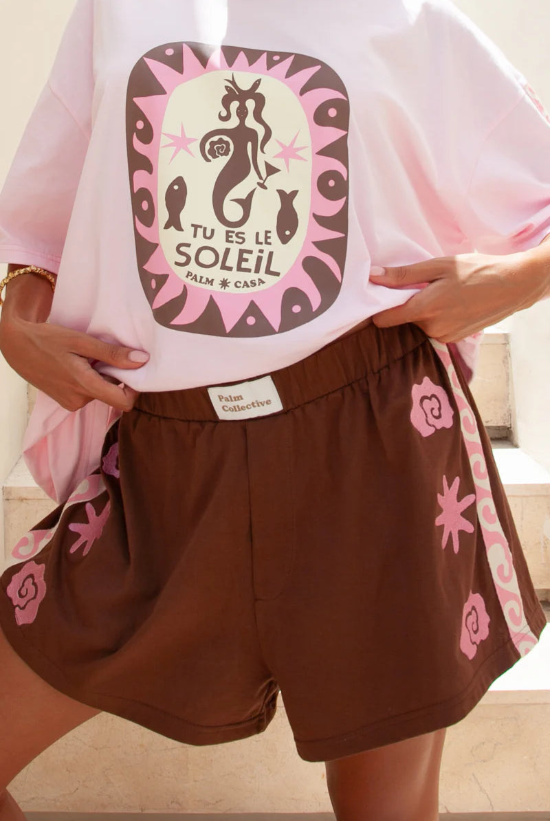 Palm Collective Sol Shorts in Brown