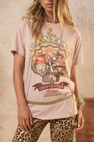 Taupe tee with cantina motif from Australian brand Spell