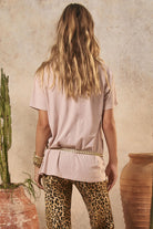 Taupe tee with cantina motif from Australian brand Spell