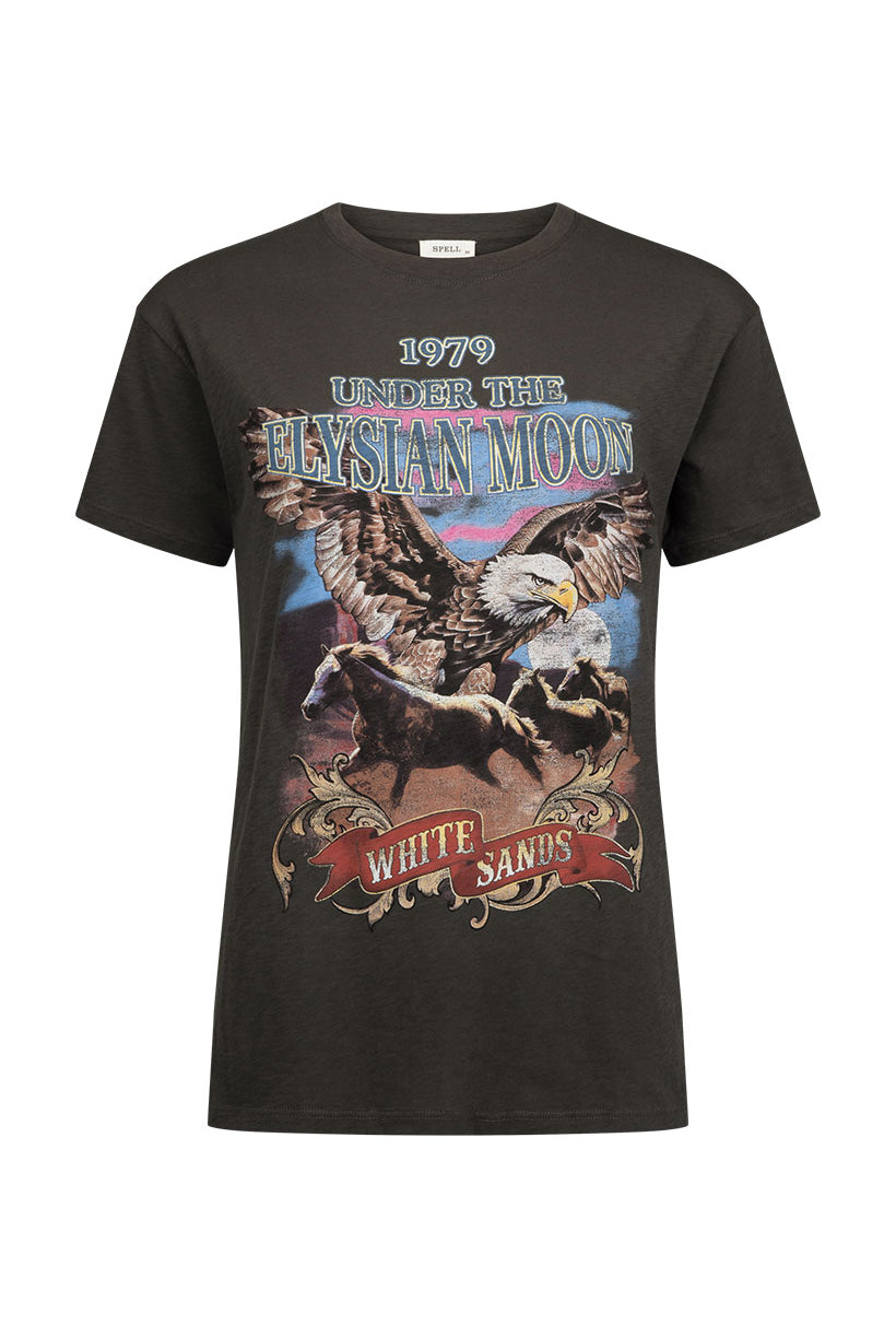 Charcoal Biker Tee from Spell Elysian Collection