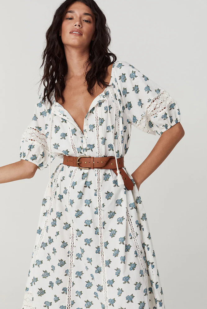 Spell floral print cotton maxi dress