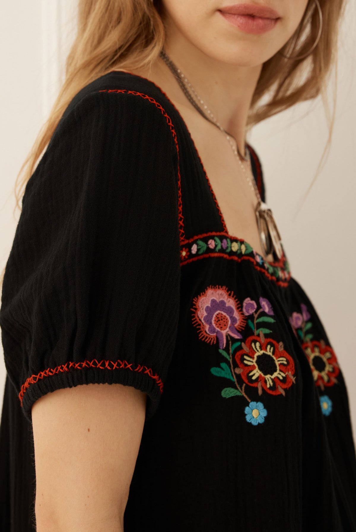 Spell Feliz Mini Dress in Woodland Black
