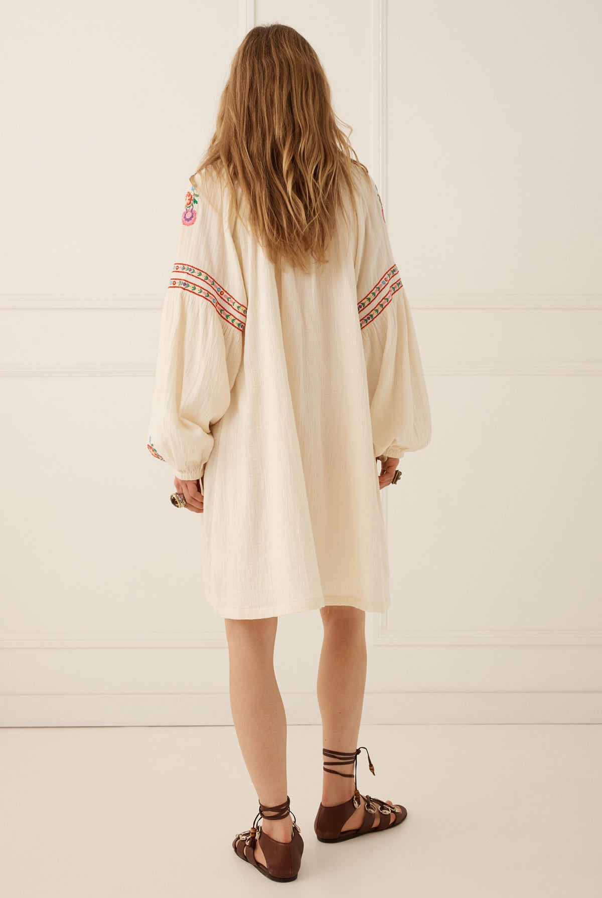 Spell Feliz Tunic Dress in Vintage Cream