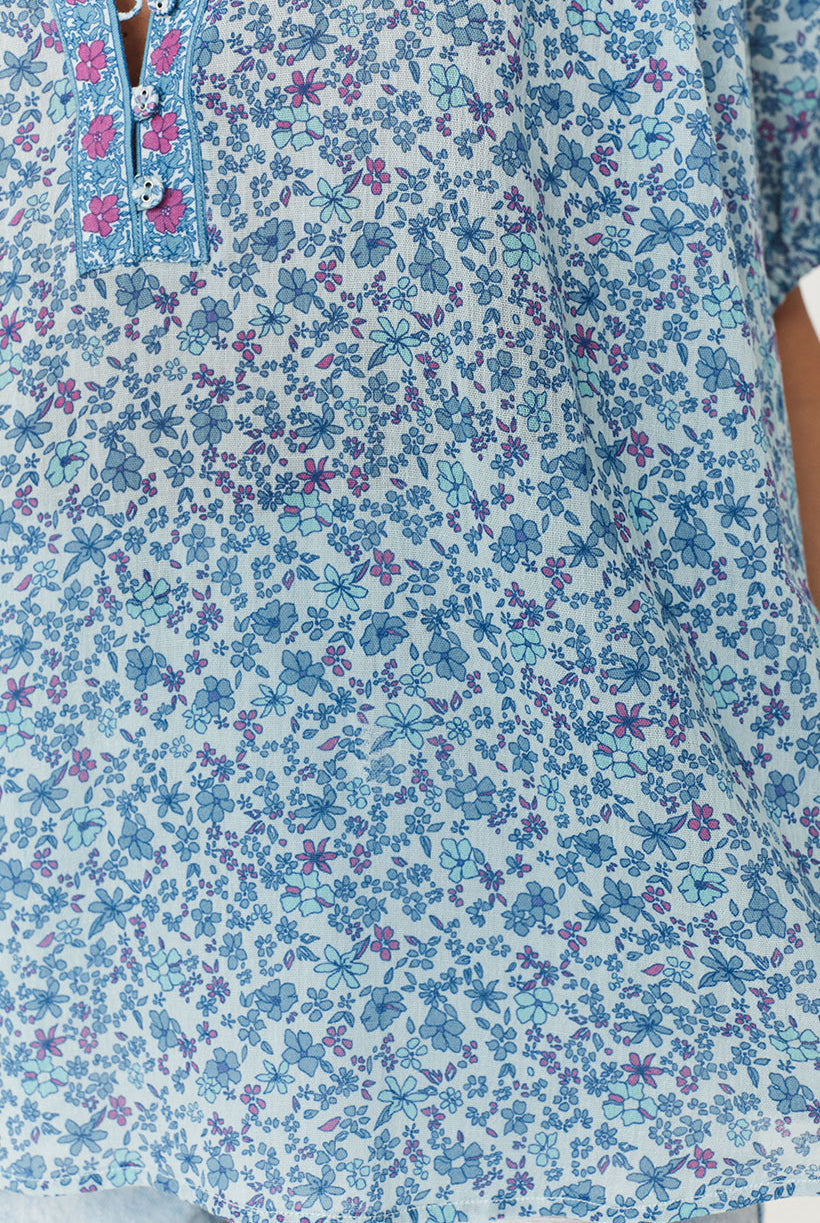 Spell Love Jetty Blouse in Blue Nirvana