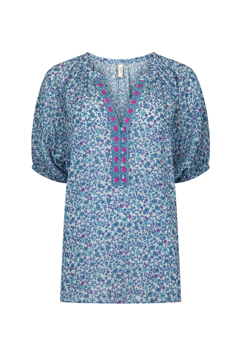 Spell Love Jetty Blouse in Blue Nirvana