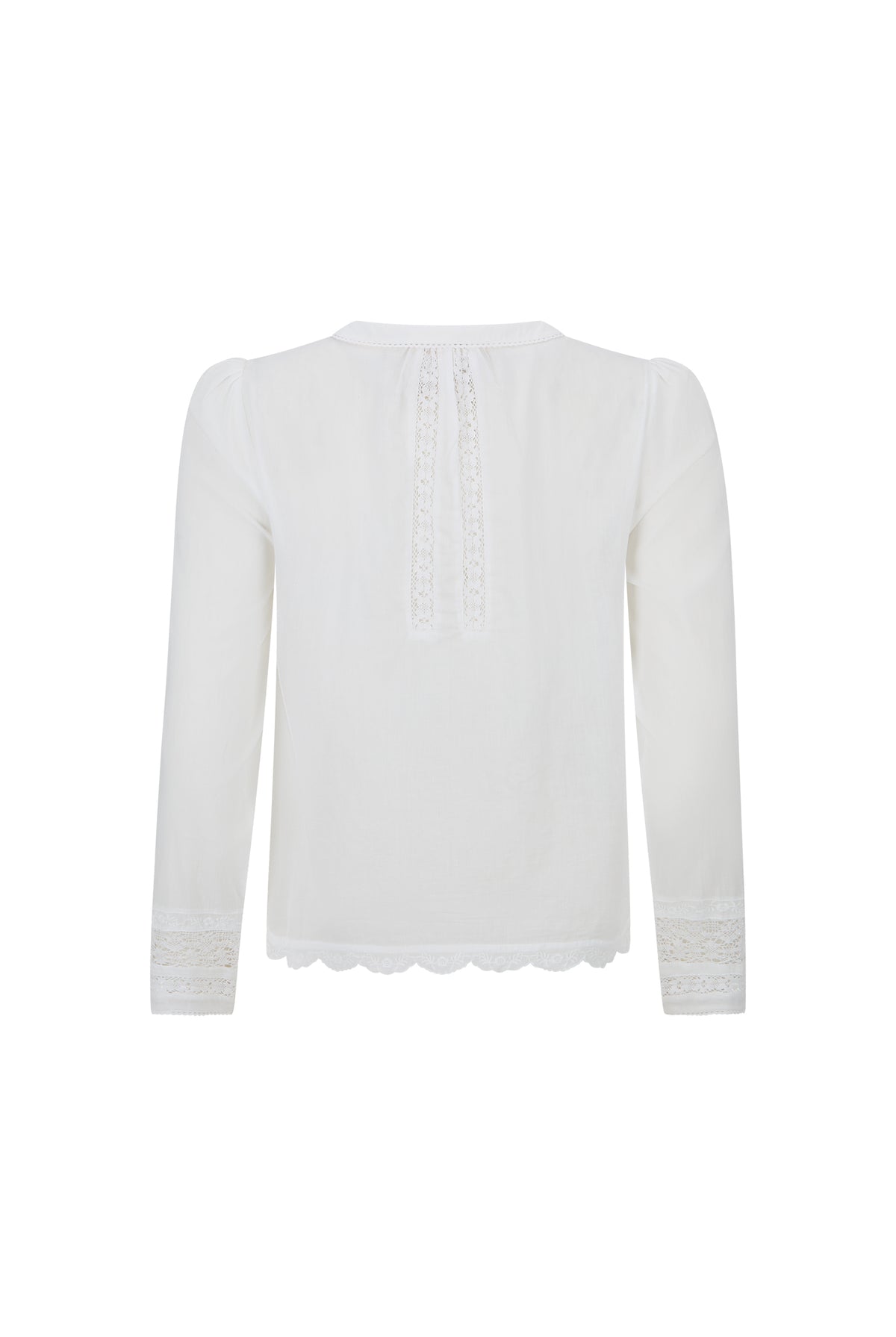 Spell Prairie Long Sleeve Blouse in Antique White