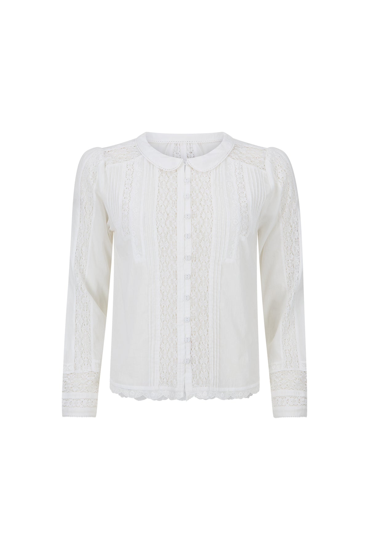 Spell Prairie Long Sleeve Blouse in Antique White