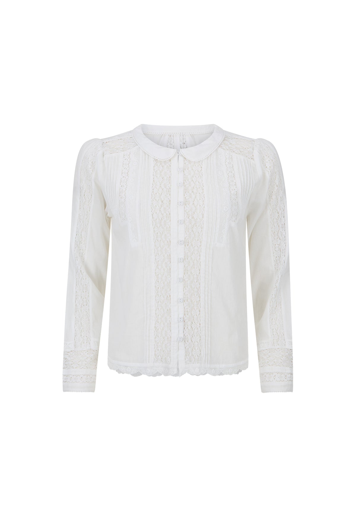 Spell Prairie Long Sleeve Blouse in Antique White