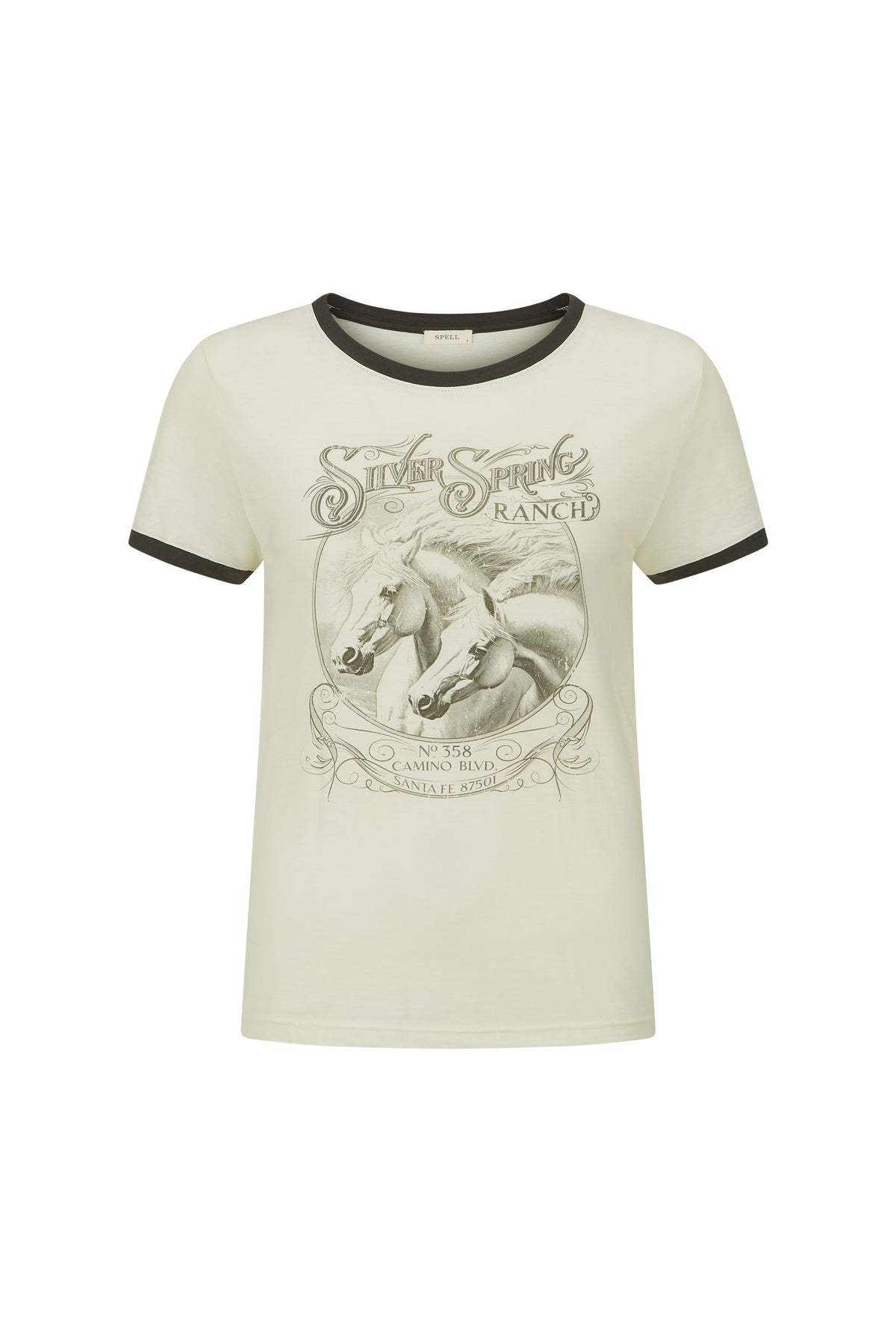 Spell Silver Spring Tee in Vintage Cream