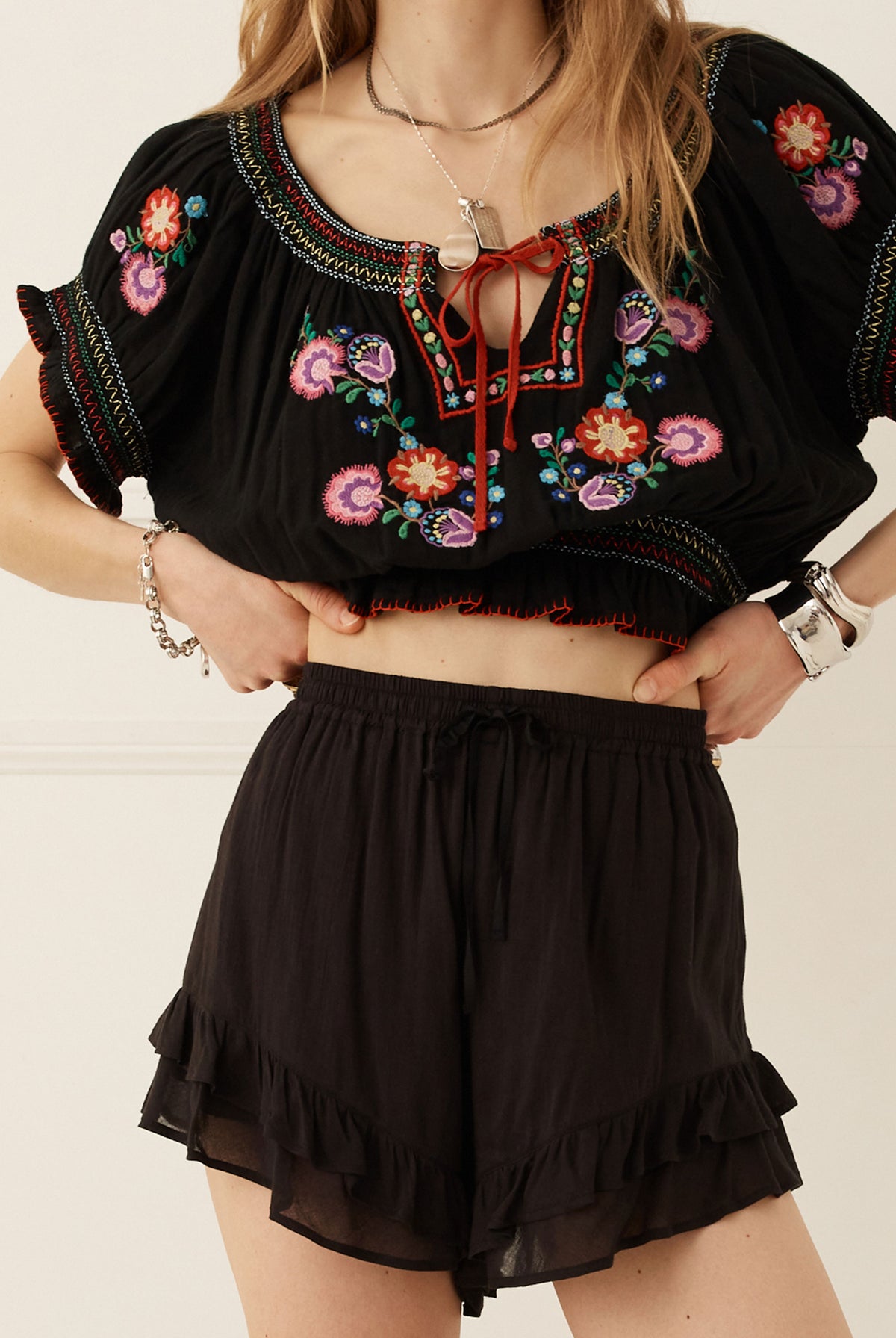 Spell Teodora Short in Onyx