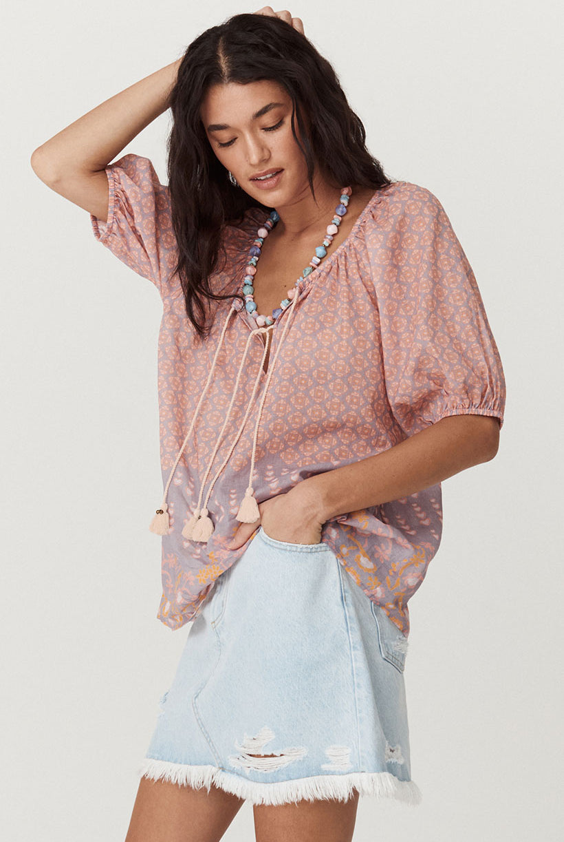 Spell Sweet Nothings Blouse in Sugar Plum