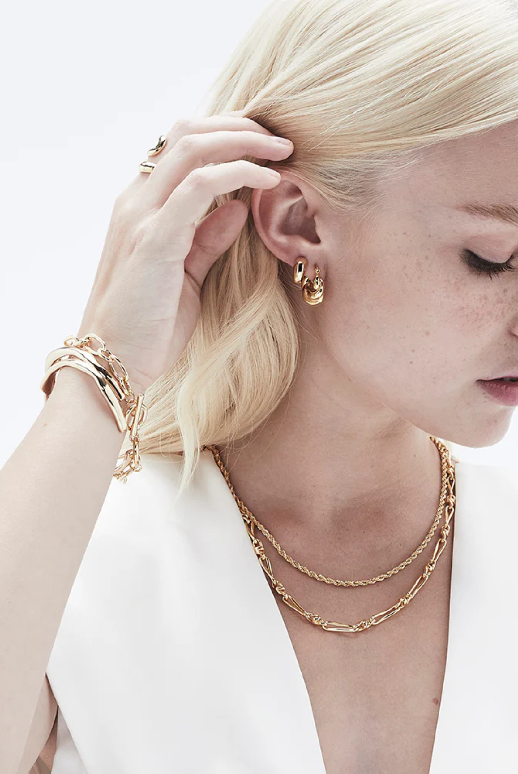 Tania Gold Cuff from Jolie & Deen