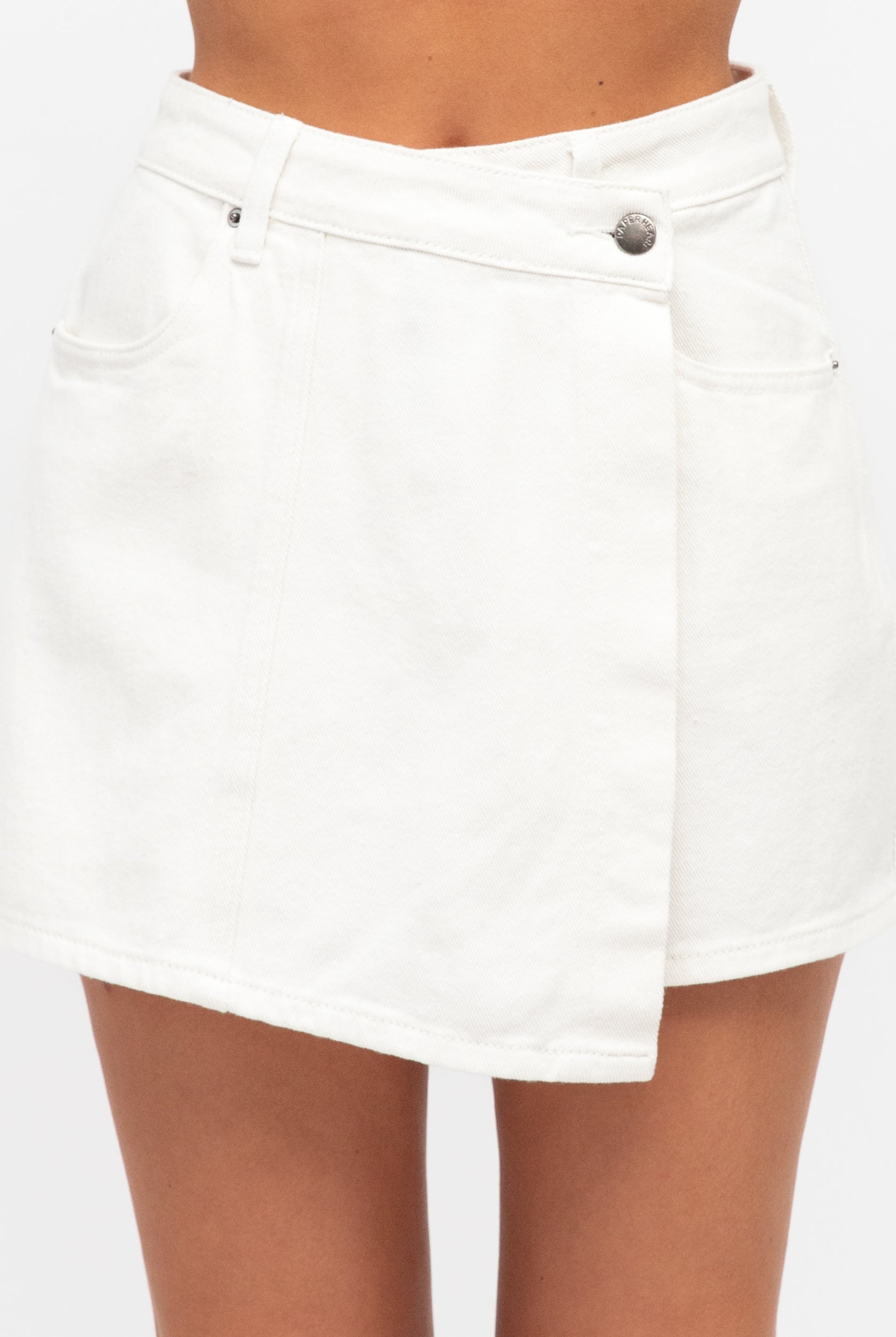 White denim skort from Paper Heart