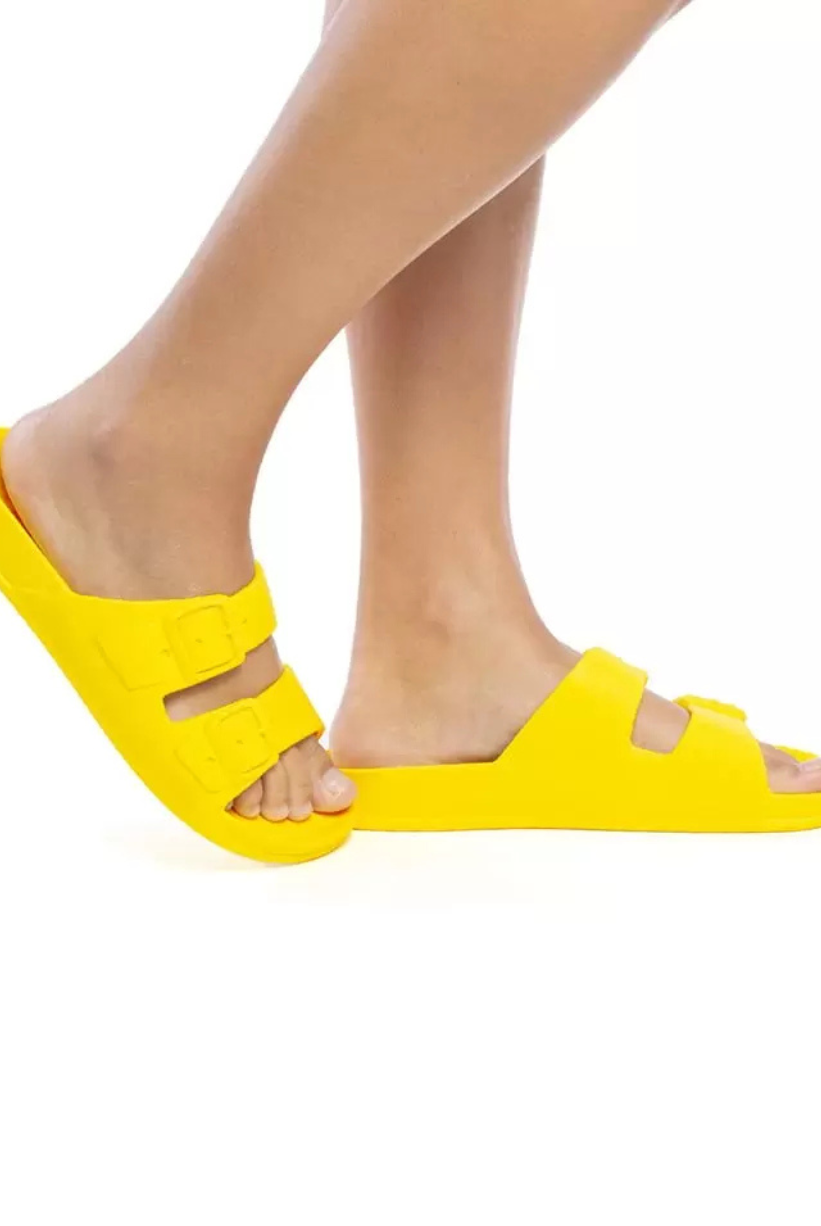 Yellow waterproof sustainable sandals Cacatoes