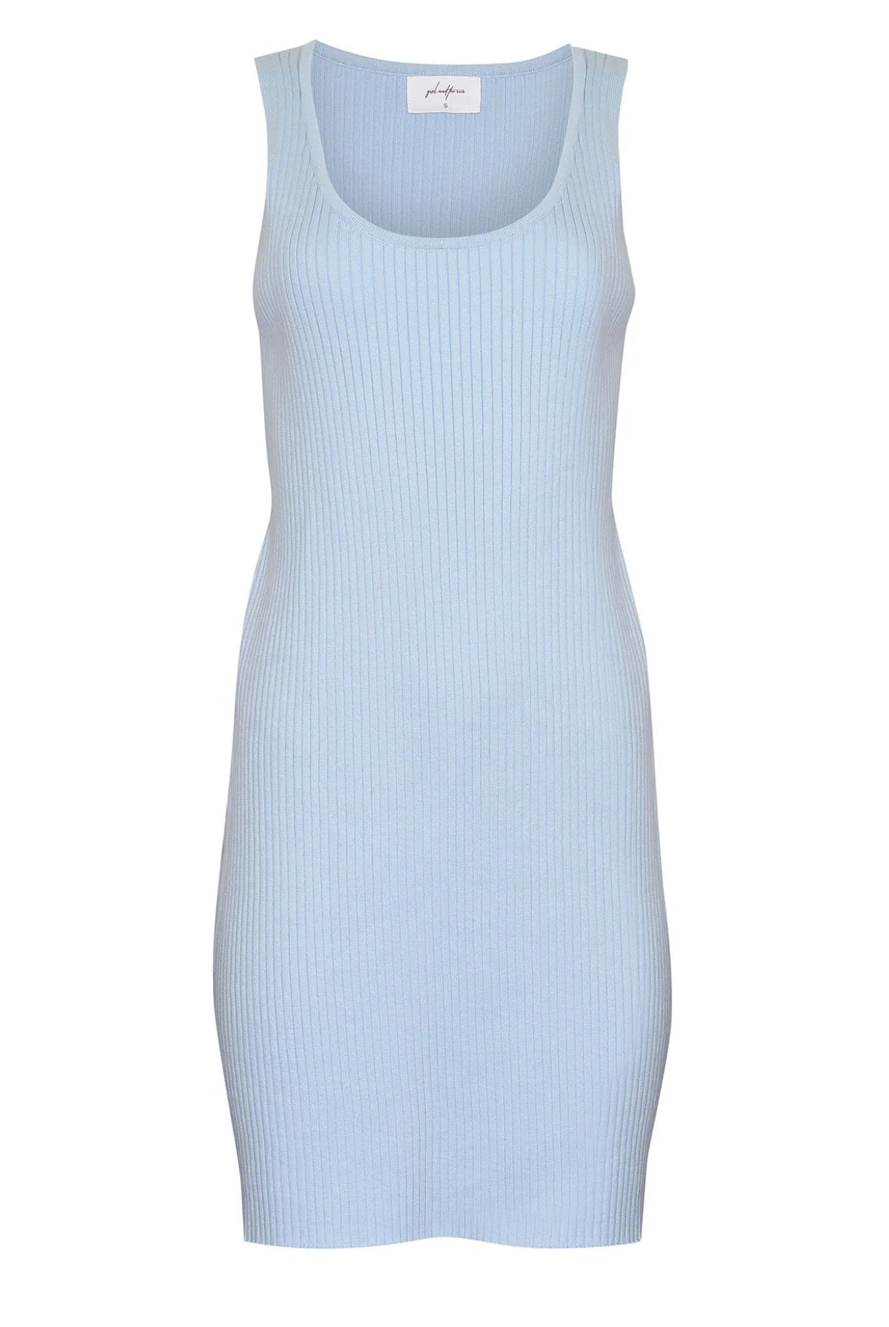 Knitted blue mini dress from Girl and the Sun