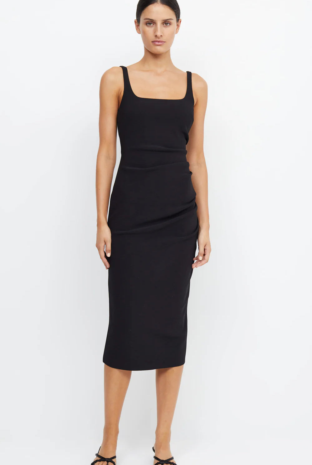Black square neck shift dress from Bec and Bridge
