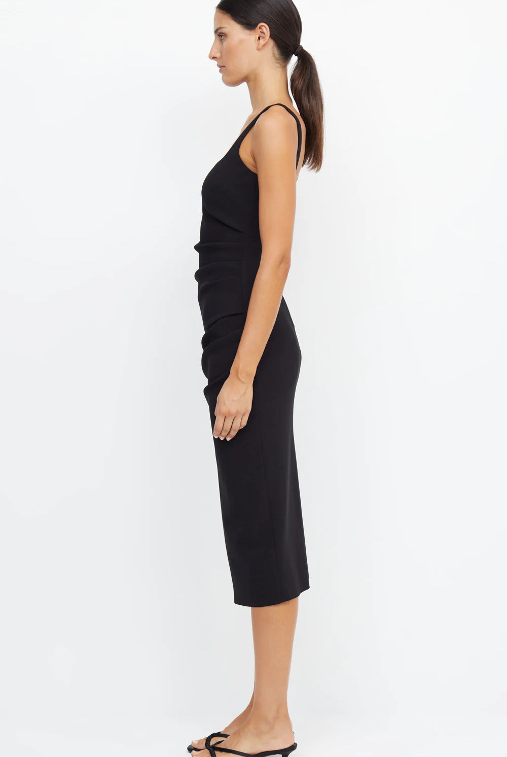 Black square neck shift dress from Bec and Bridge