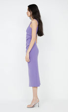 Karina Tuck Dress in grape purple