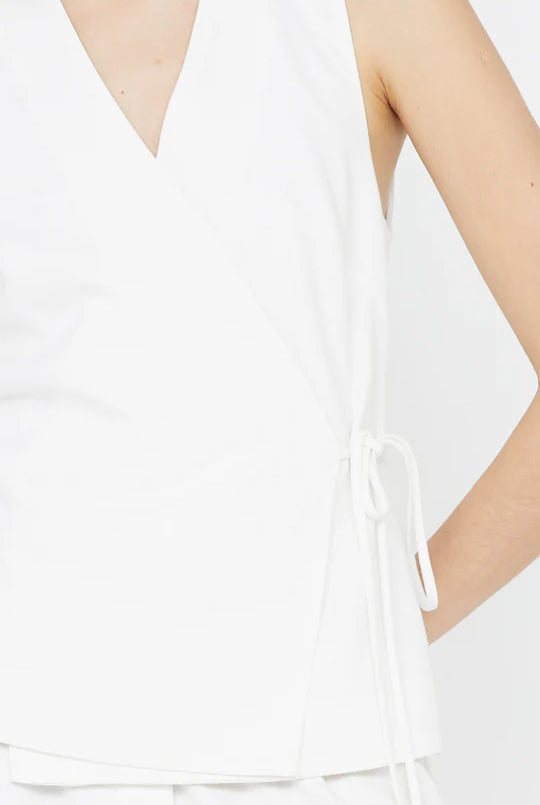 Bec + Bridge Ninah Tie Vest in White