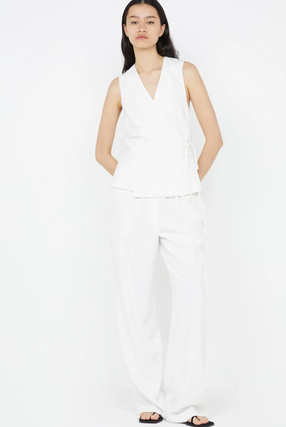 Bec + Bridge Ninah Tie Vest in White