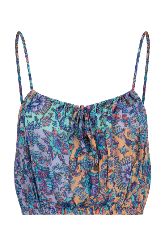 Pretty paisley floral printed cami top