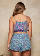 Pretty paisley floral printed cami top