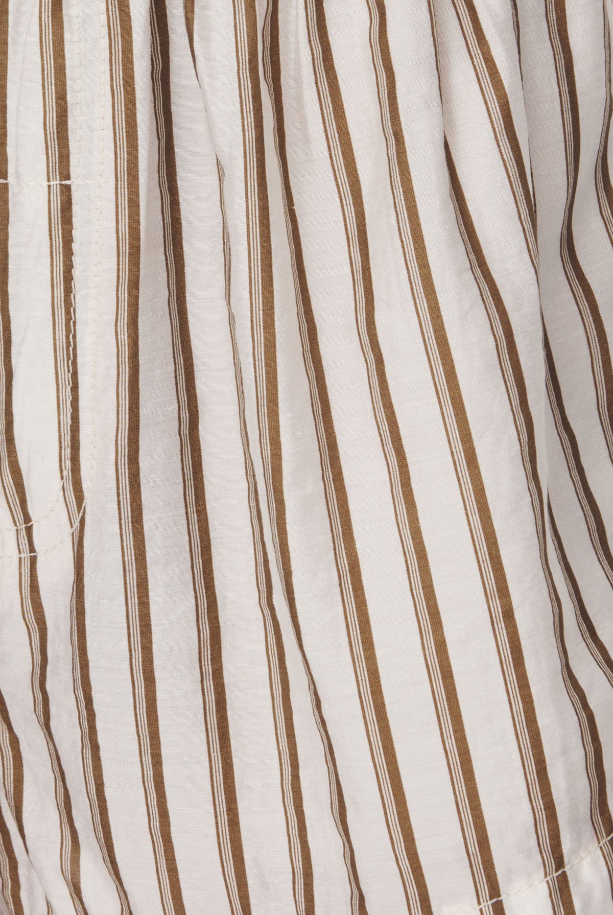 Neutral stripe sustainable cotton shirt
