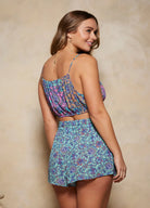 Pretty paisley floral printed cami top