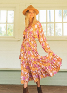 Midi Dress Annalise the perfect winter floral dress