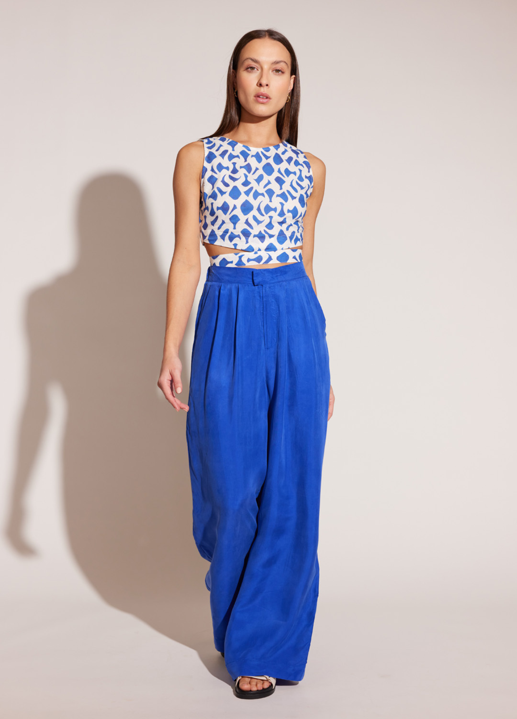 Model wearing the Venezia Crop Top