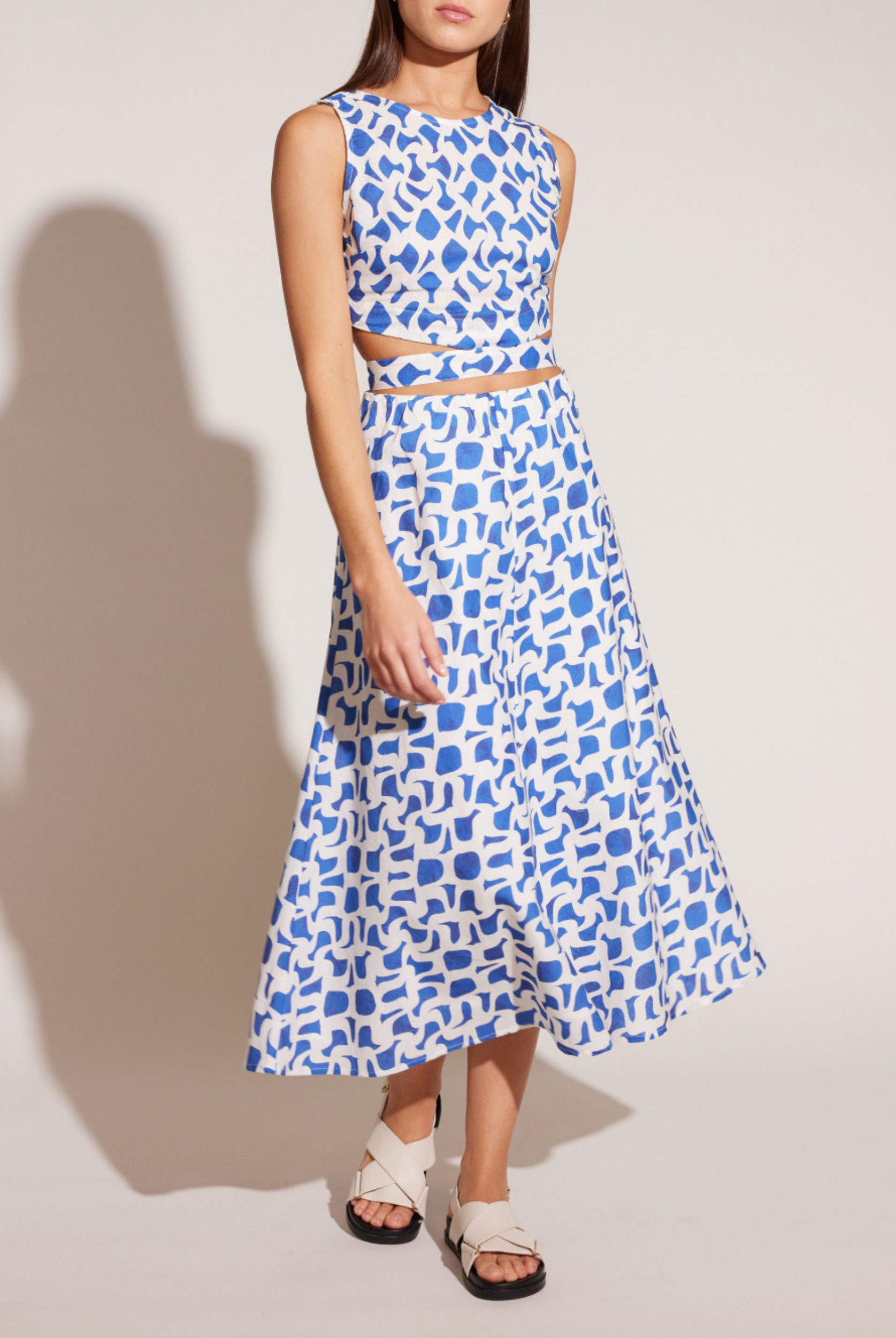 Model wearing the Venezia Crop Top