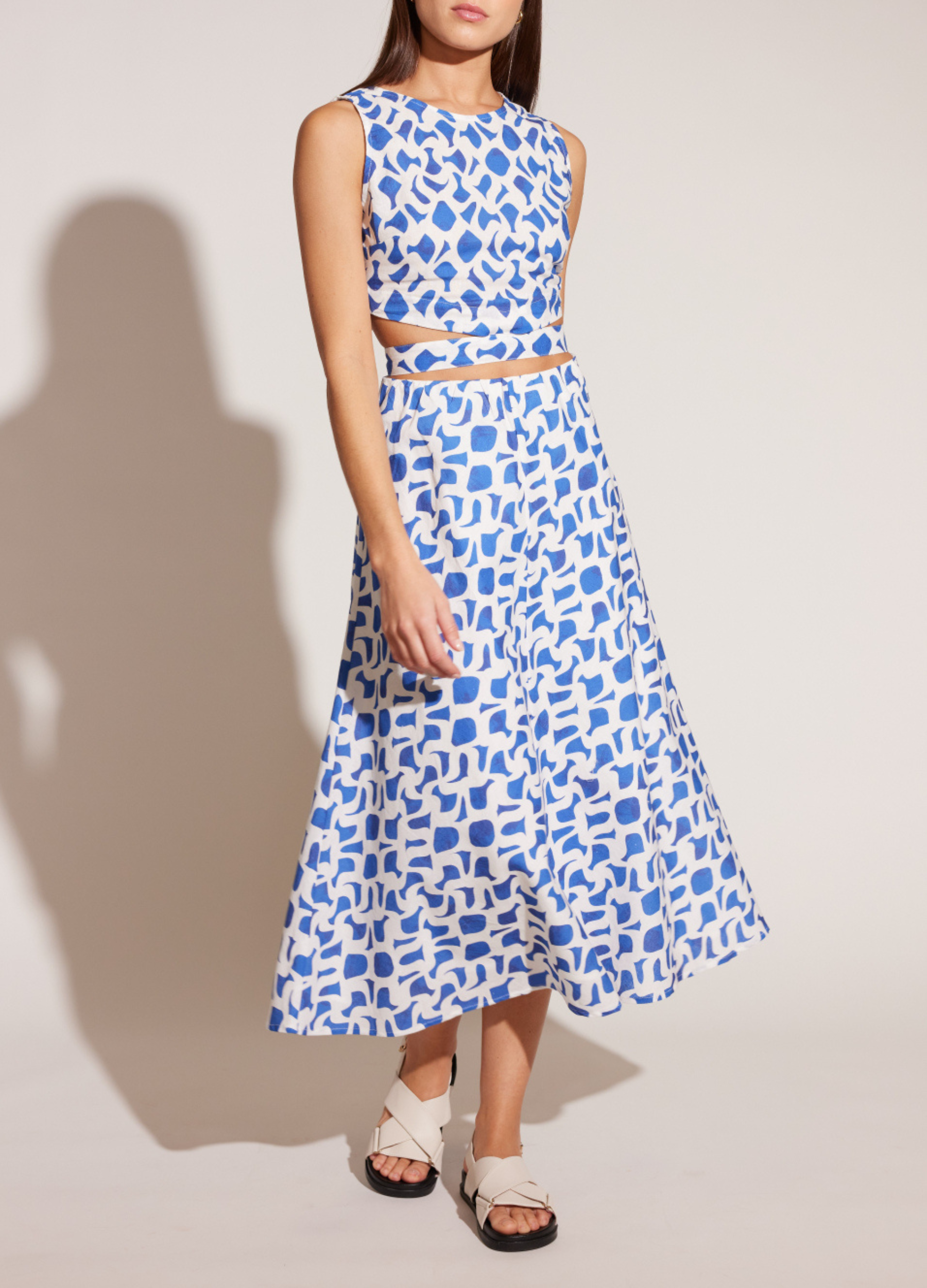 Model wearing the Venezia Crop Top