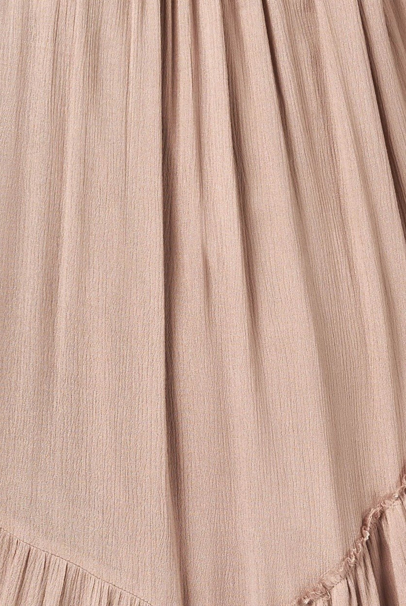 Close up of fabric of the here comes sun maxi