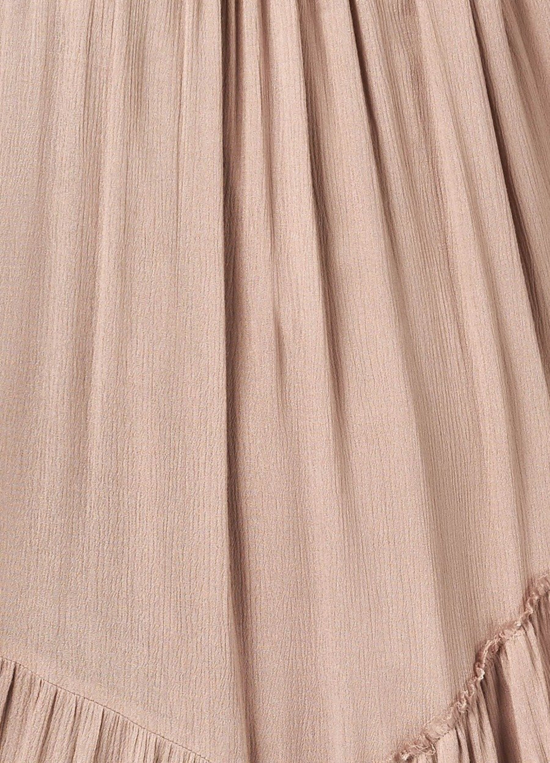 Close up of fabric of the here comes sun maxi