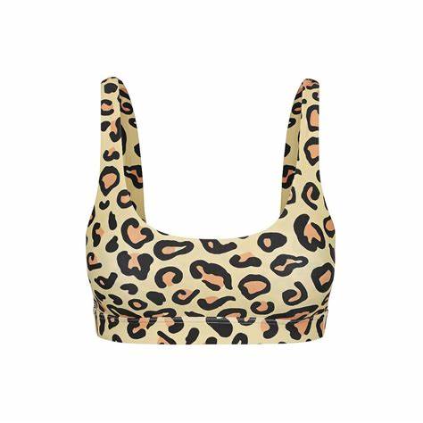 Sun Leopard Print Bikini Top