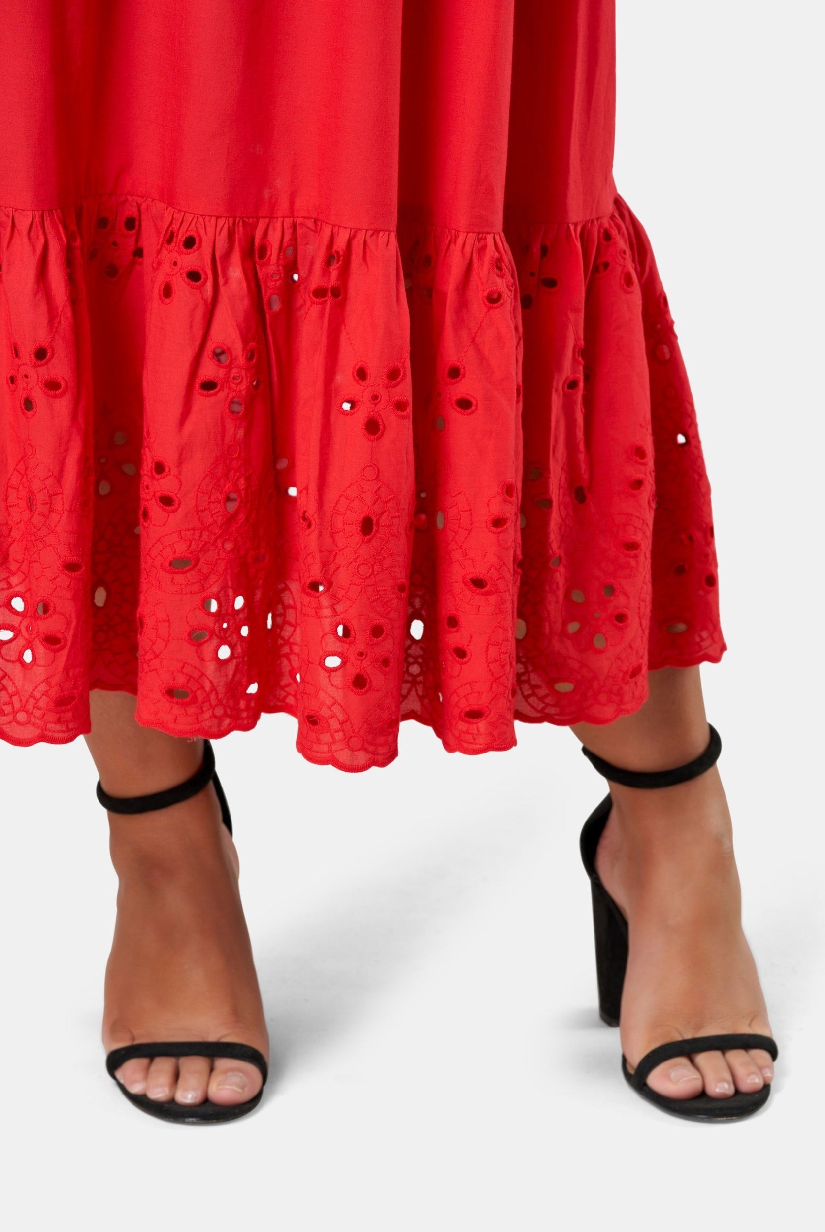 Hemline of Girlz Dress up close