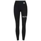 Classic Black Active Legging with white logo from Infamous Active at She Creates Stories.