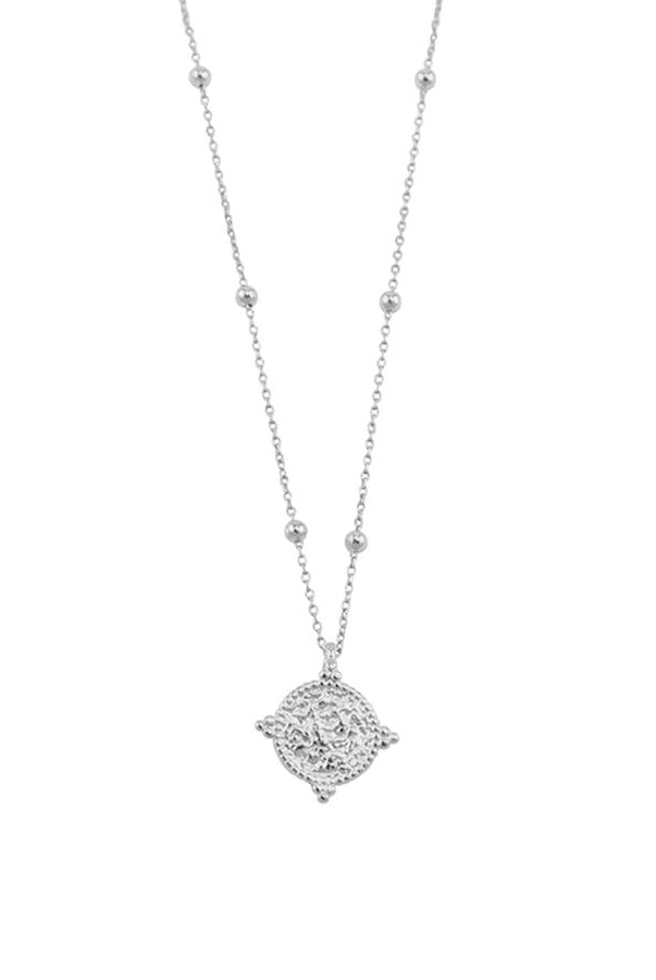 Silver coin necklace