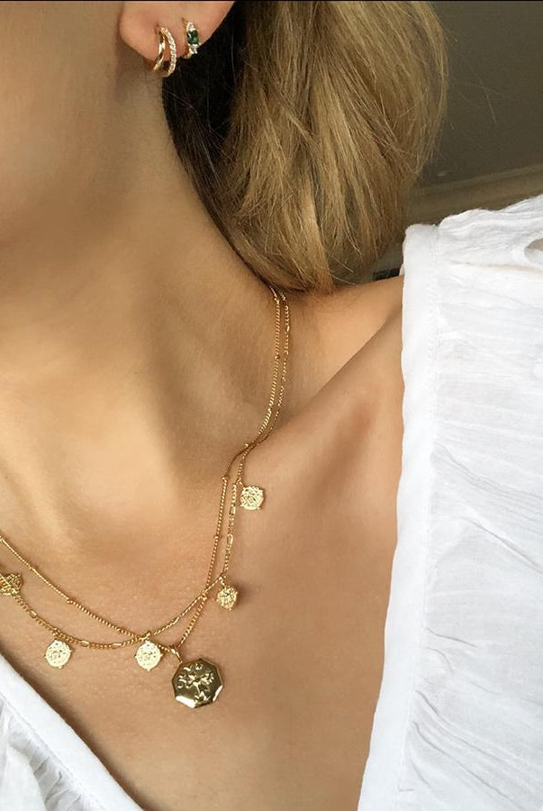 Crystal Sleepers with green stone