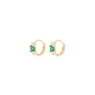 Green Swarovski Crystal Sleepers