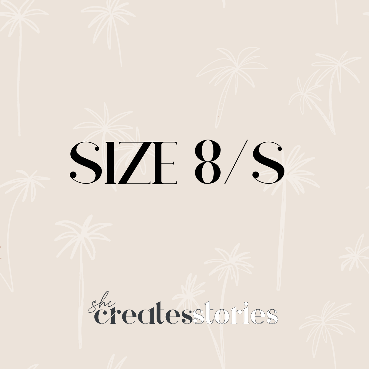 Image of our size 8/S styles logo
