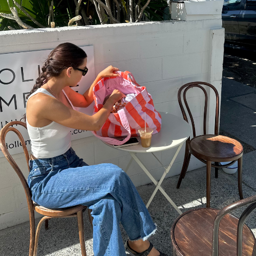 Women with her Abundant Bag Co Carry All Tote