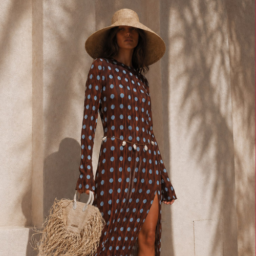 Isla Dot Maxi Dress Palm Collective